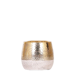 Pote decorativo Elite Gold - Acessório de luxo