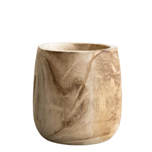 Floreira de madeira -h25cm, Ø23cm