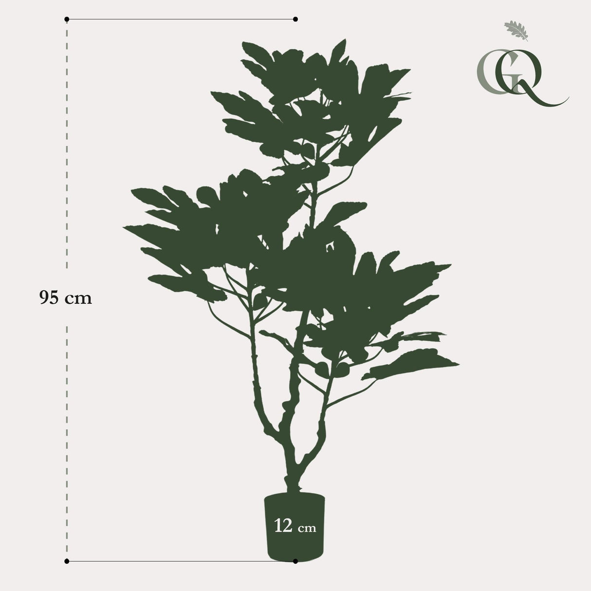 Livraison plante Figuier plante artificielle h95cm, Ø12cm