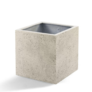 Pote Cubo Branco Antigo 40 cm