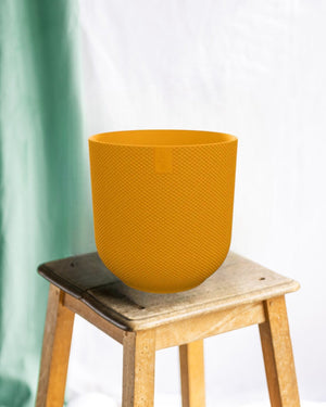 Elho Jazz Pot redondo amarelo âmbar 23 cm