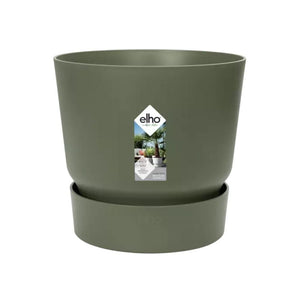 Elho greenville folha verde vaso redondo 25cm