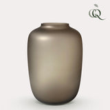 Livraison plante Vase en verre taupe - h35cm, Ø25cm