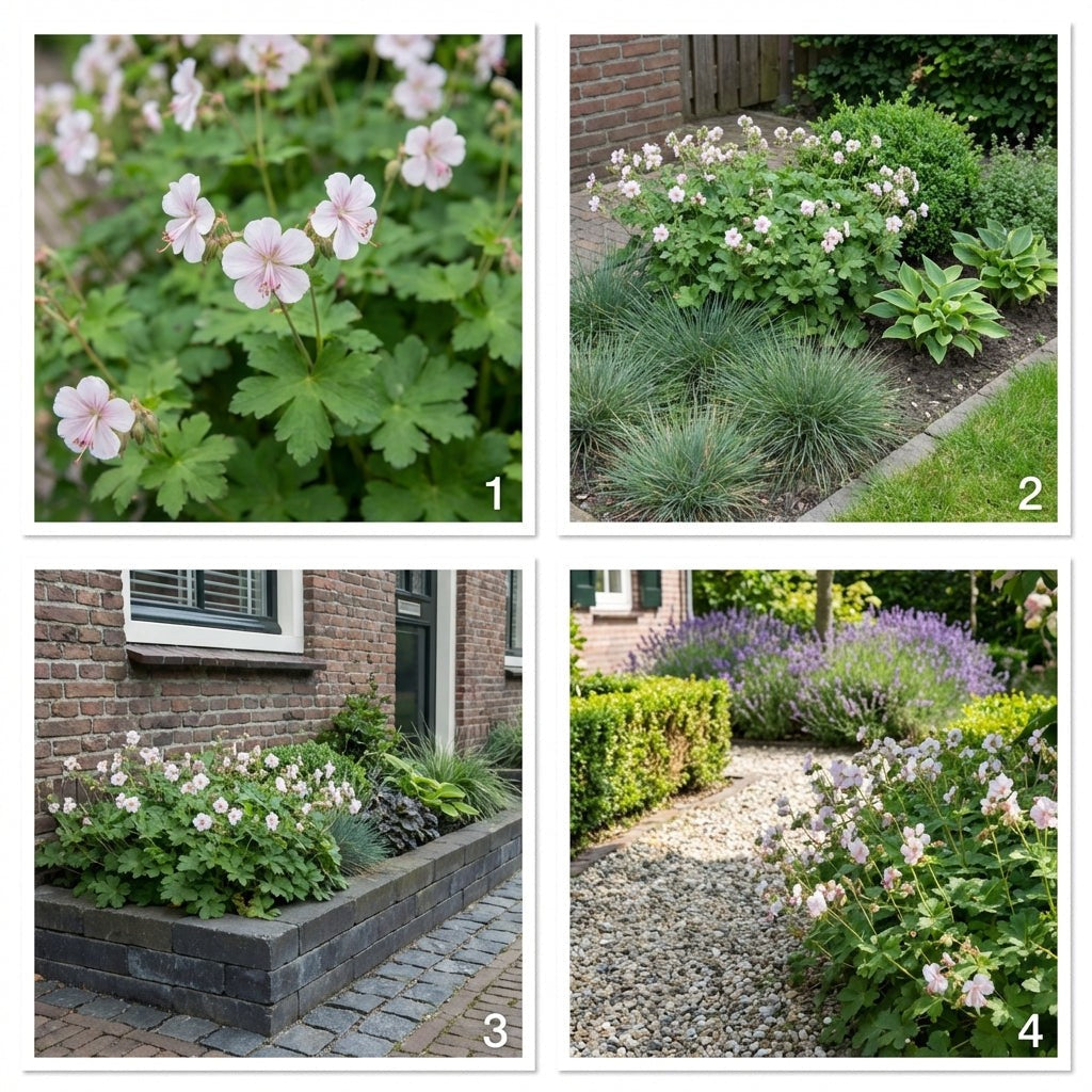 Pack Massif Soleil & Mi-Ombre Rose & Blanc (Laîche Du Japon & Géranium Vivace) - 30 plantes — photo 10