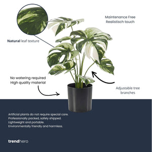 Monstera Variegata plante artificielle