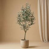 Kunst Olijfboom en pot plante artificielle
